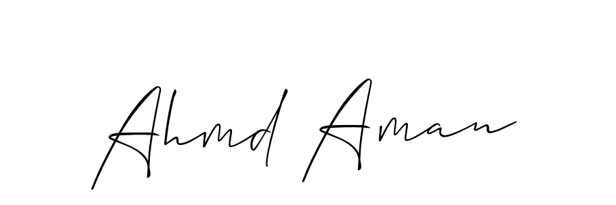 Once you've used our free online signature maker to create your best signature Allison_Script style, it's time to enjoy all of the benefits that Ahmd Aman name signing documents. Ahmd Aman signature style 2 images and pictures png