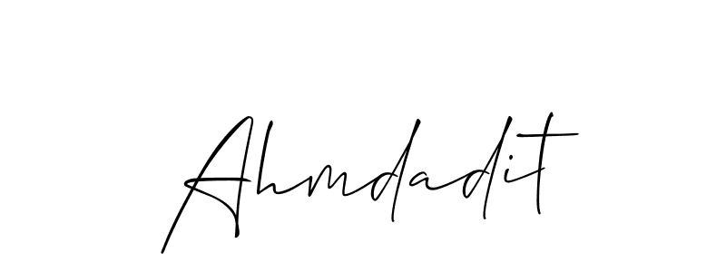 Make a beautiful signature design for name Ahmdadit. Use this online signature maker to create a handwritten signature for free. Ahmdadit signature style 2 images and pictures png