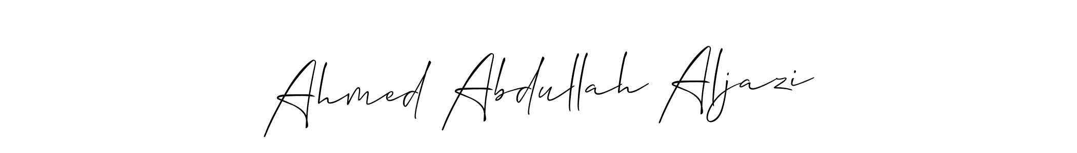 Ahmed Abdullah Aljazi stylish signature style. Best Handwritten Sign (Allison_Script) for my name. Handwritten Signature Collection Ideas for my name Ahmed Abdullah Aljazi. Ahmed Abdullah Aljazi signature style 2 images and pictures png