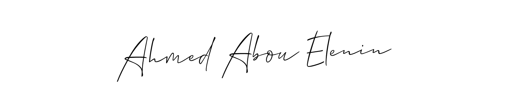 How to Draw Ahmed Abou Elenin signature style? Allison_Script is a latest design signature styles for name Ahmed Abou Elenin. Ahmed Abou Elenin signature style 2 images and pictures png