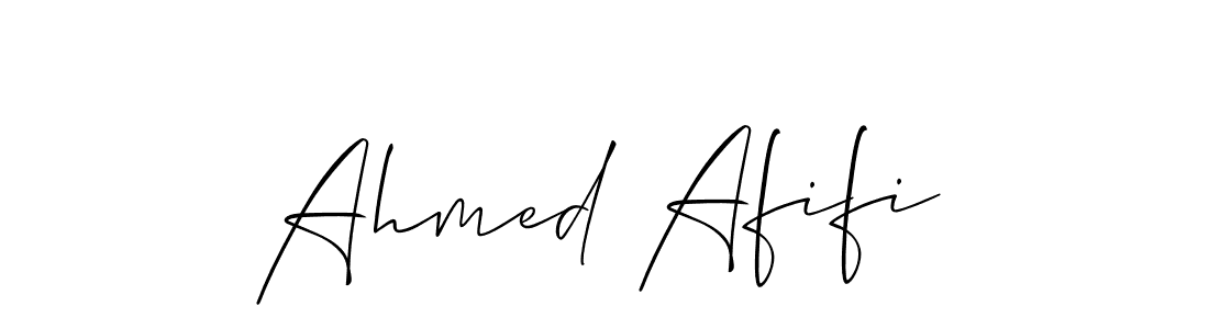 You should practise on your own different ways (Allison_Script) to write your name (Ahmed Afifi) in signature. don't let someone else do it for you. Ahmed Afifi signature style 2 images and pictures png