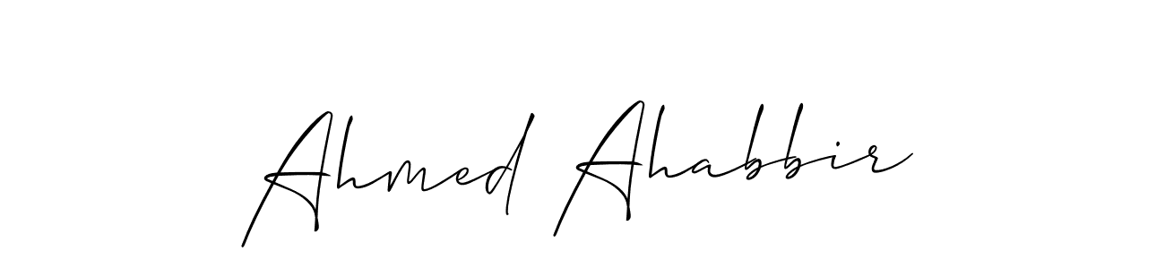 You should practise on your own different ways (Allison_Script) to write your name (Ahmed Ahabbir) in signature. don't let someone else do it for you. Ahmed Ahabbir signature style 2 images and pictures png