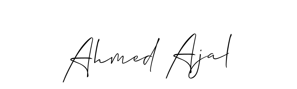 Also we have Ahmed Ajal name is the best signature style. Create professional handwritten signature collection using Allison_Script autograph style. Ahmed Ajal signature style 2 images and pictures png