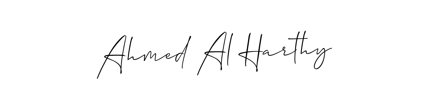 if you are searching for the best signature style for your name Ahmed Al Harthy. so please give up your signature search. here we have designed multiple signature styles  using Allison_Script. Ahmed Al Harthy signature style 2 images and pictures png