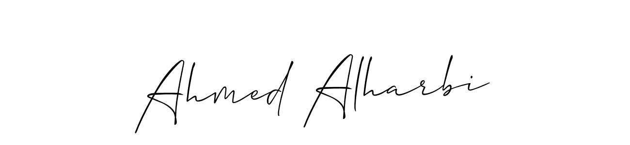 How to make Ahmed Alharbi signature? Allison_Script is a professional autograph style. Create handwritten signature for Ahmed Alharbi name. Ahmed Alharbi signature style 2 images and pictures png