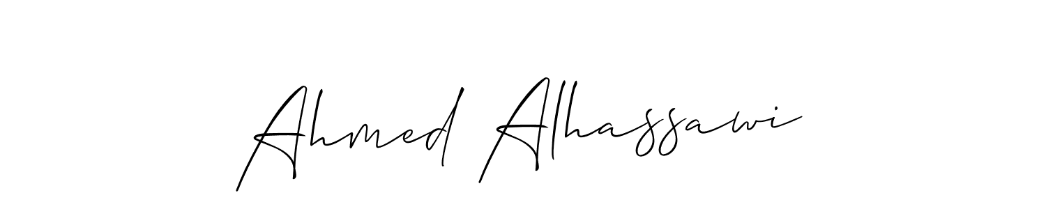 if you are searching for the best signature style for your name Ahmed Alhassawi. so please give up your signature search. here we have designed multiple signature styles  using Allison_Script. Ahmed Alhassawi signature style 2 images and pictures png