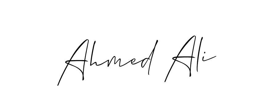 You should practise on your own different ways (Allison_Script) to write your name (Ahmed Ali) in signature. don't let someone else do it for you. Ahmed Ali signature style 2 images and pictures png