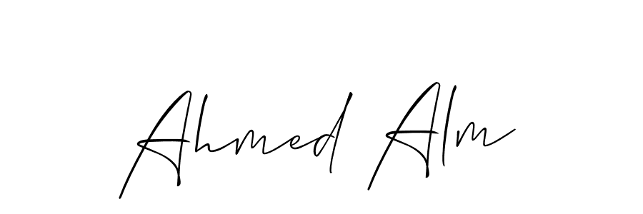 Make a beautiful signature design for name Ahmed Alm. Use this online signature maker to create a handwritten signature for free. Ahmed Alm signature style 2 images and pictures png