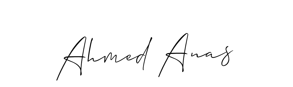 Use a signature maker to create a handwritten signature online. With this signature software, you can design (Allison_Script) your own signature for name Ahmed Anas. Ahmed Anas signature style 2 images and pictures png