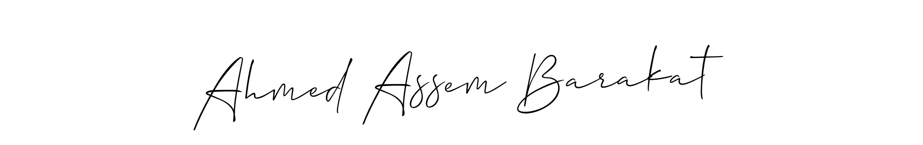 Design your own signature with our free online signature maker. With this signature software, you can create a handwritten (Allison_Script) signature for name Ahmed Assem Barakat. Ahmed Assem Barakat signature style 2 images and pictures png