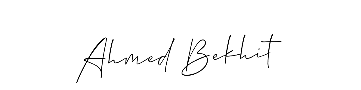 Also we have Ahmed Bekhit name is the best signature style. Create professional handwritten signature collection using Allison_Script autograph style. Ahmed Bekhit signature style 2 images and pictures png