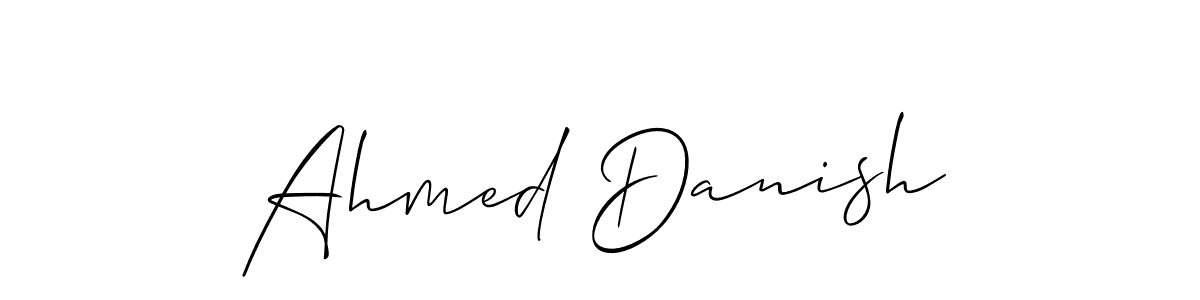 Ahmed Danish stylish signature style. Best Handwritten Sign (Allison_Script) for my name. Handwritten Signature Collection Ideas for my name Ahmed Danish. Ahmed Danish signature style 2 images and pictures png