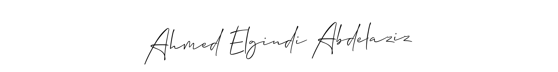 Make a short Ahmed Elgindi Abdelaziz signature style. Manage your documents anywhere anytime using Allison_Script. Create and add eSignatures, submit forms, share and send files easily. Ahmed Elgindi Abdelaziz signature style 2 images and pictures png