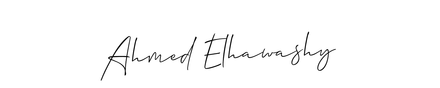 if you are searching for the best signature style for your name Ahmed Elhawashy. so please give up your signature search. here we have designed multiple signature styles  using Allison_Script. Ahmed Elhawashy signature style 2 images and pictures png