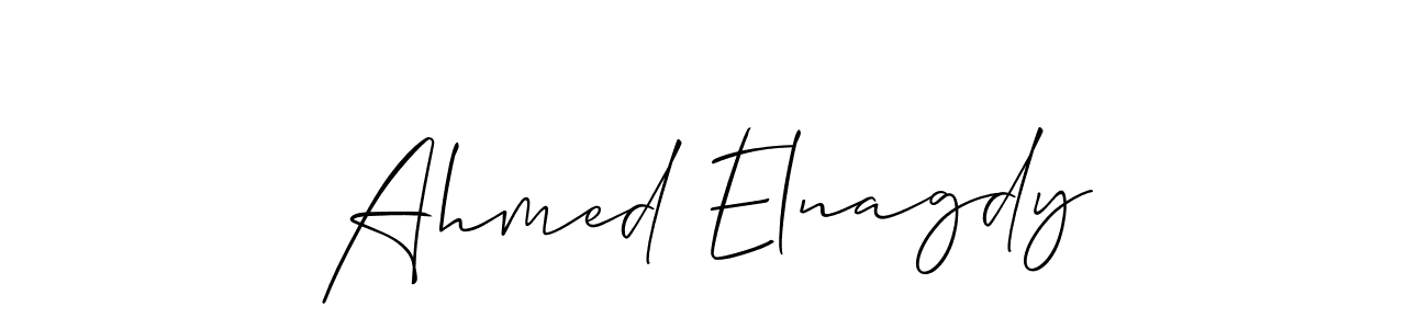 Design your own signature with our free online signature maker. With this signature software, you can create a handwritten (Allison_Script) signature for name Ahmed Elnagdy. Ahmed Elnagdy signature style 2 images and pictures png