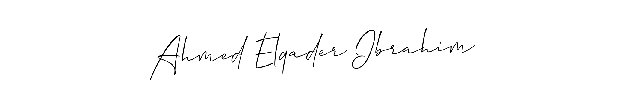 Also You can easily find your signature by using the search form. We will create Ahmed Elqader Ibrahim name handwritten signature images for you free of cost using Allison_Script sign style. Ahmed Elqader Ibrahim signature style 2 images and pictures png