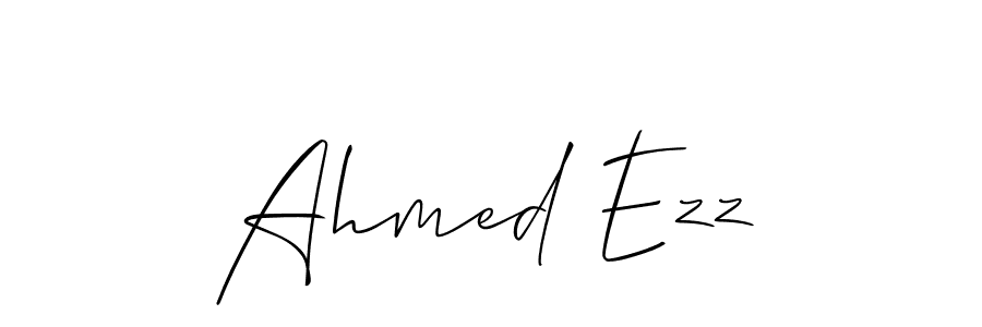 How to make Ahmed Ezz signature? Allison_Script is a professional autograph style. Create handwritten signature for Ahmed Ezz name. Ahmed Ezz signature style 2 images and pictures png