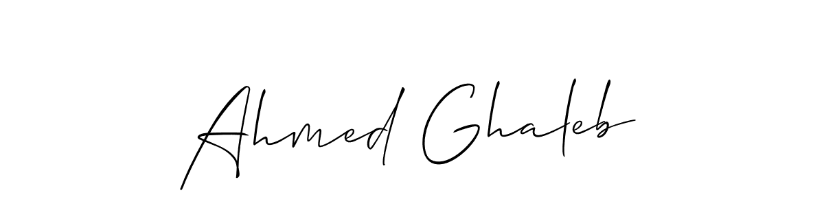 You should practise on your own different ways (Allison_Script) to write your name (Ahmed Ghaleb) in signature. don't let someone else do it for you. Ahmed Ghaleb signature style 2 images and pictures png