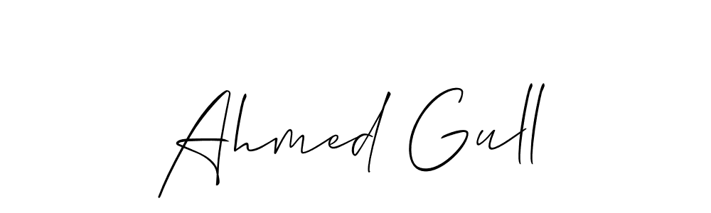 Design your own signature with our free online signature maker. With this signature software, you can create a handwritten (Allison_Script) signature for name Ahmed Gull. Ahmed Gull signature style 2 images and pictures png