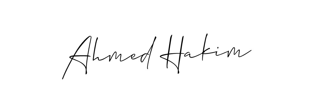 Use a signature maker to create a handwritten signature online. With this signature software, you can design (Allison_Script) your own signature for name Ahmed Hakim. Ahmed Hakim signature style 2 images and pictures png