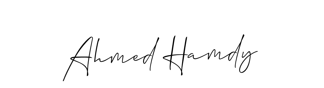 if you are searching for the best signature style for your name Ahmed Hamdy. so please give up your signature search. here we have designed multiple signature styles  using Allison_Script. Ahmed Hamdy signature style 2 images and pictures png