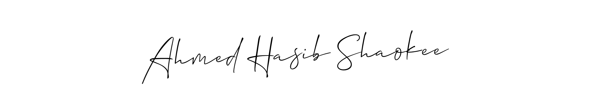You can use this online signature creator to create a handwritten signature for the name Ahmed Hasib Shaokee. This is the best online autograph maker. Ahmed Hasib Shaokee signature style 2 images and pictures png