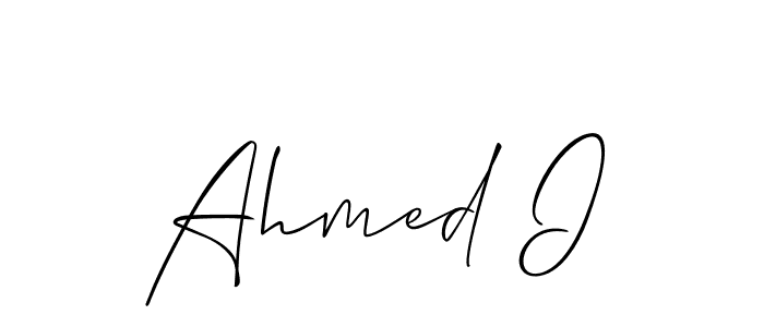 Use a signature maker to create a handwritten signature online. With this signature software, you can design (Allison_Script) your own signature for name Ahmed I. Ahmed I signature style 2 images and pictures png