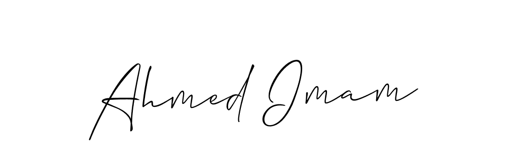 Allison_Script is a professional signature style that is perfect for those who want to add a touch of class to their signature. It is also a great choice for those who want to make their signature more unique. Get Ahmed Imam name to fancy signature for free. Ahmed Imam signature style 2 images and pictures png