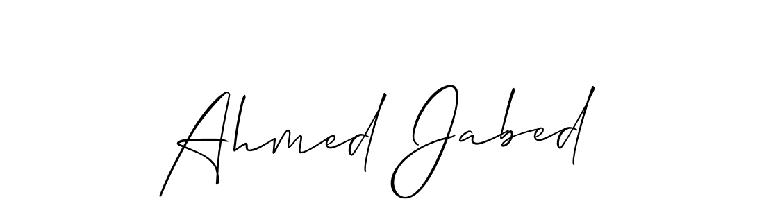 Ahmed Jabed stylish signature style. Best Handwritten Sign (Allison_Script) for my name. Handwritten Signature Collection Ideas for my name Ahmed Jabed. Ahmed Jabed signature style 2 images and pictures png