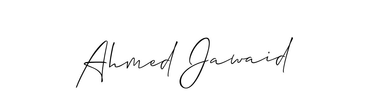 It looks lik you need a new signature style for name Ahmed Jawaid. Design unique handwritten (Allison_Script) signature with our free signature maker in just a few clicks. Ahmed Jawaid signature style 2 images and pictures png
