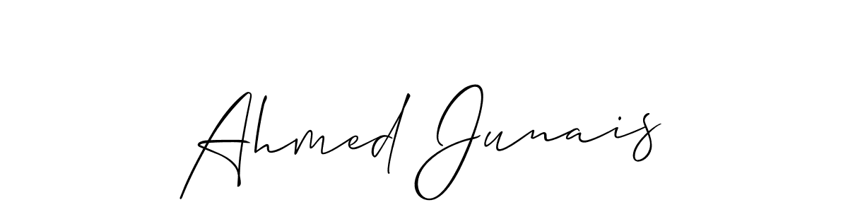 It looks lik you need a new signature style for name Ahmed Junais. Design unique handwritten (Allison_Script) signature with our free signature maker in just a few clicks. Ahmed Junais signature style 2 images and pictures png
