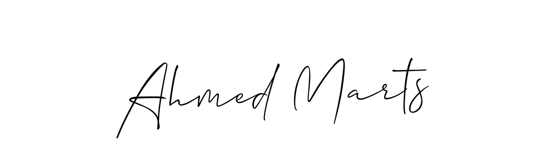 You should practise on your own different ways (Allison_Script) to write your name (Ahmed Marts) in signature. don't let someone else do it for you. Ahmed Marts signature style 2 images and pictures png