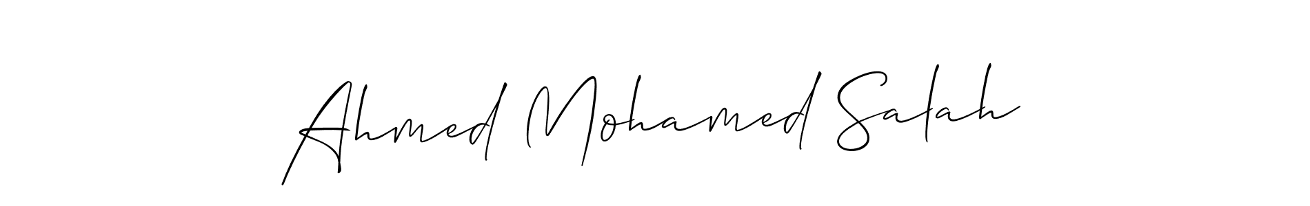 Design your own signature with our free online signature maker. With this signature software, you can create a handwritten (Allison_Script) signature for name Ahmed Mohamed Salah. Ahmed Mohamed Salah signature style 2 images and pictures png