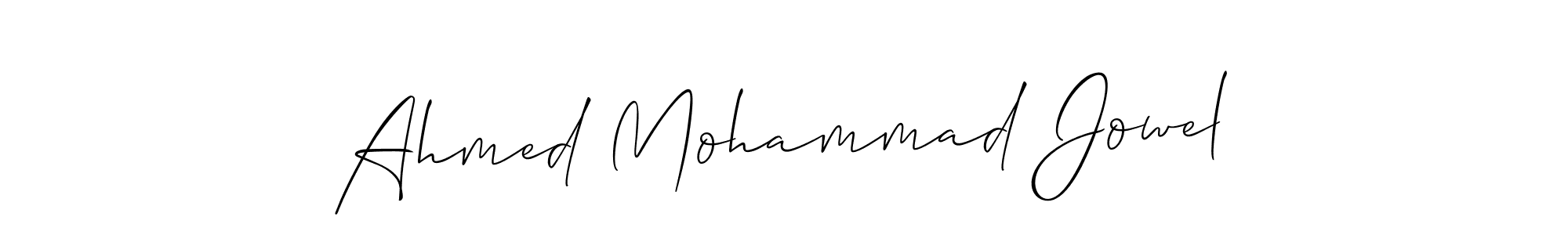 It looks lik you need a new signature style for name Ahmed Mohammad Jowel. Design unique handwritten (Allison_Script) signature with our free signature maker in just a few clicks. Ahmed Mohammad Jowel signature style 2 images and pictures png
