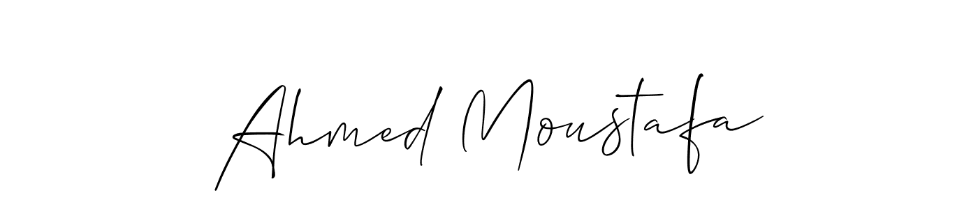 You should practise on your own different ways (Allison_Script) to write your name (Ahmed Moustafa) in signature. don't let someone else do it for you. Ahmed Moustafa signature style 2 images and pictures png