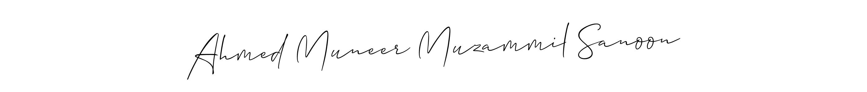 Best and Professional Signature Style for Ahmed Muneer Muzammil Sanoon. Allison_Script Best Signature Style Collection. Ahmed Muneer Muzammil Sanoon signature style 2 images and pictures png