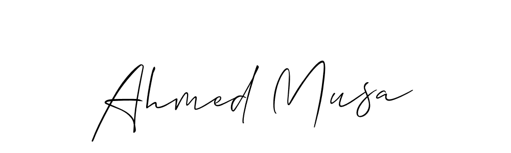 Ahmed Musa stylish signature style. Best Handwritten Sign (Allison_Script) for my name. Handwritten Signature Collection Ideas for my name Ahmed Musa. Ahmed Musa signature style 2 images and pictures png