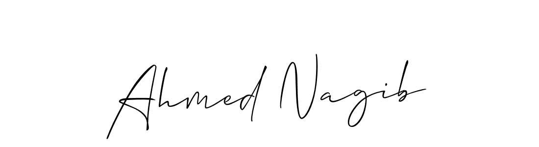 Ahmed Nagib stylish signature style. Best Handwritten Sign (Allison_Script) for my name. Handwritten Signature Collection Ideas for my name Ahmed Nagib. Ahmed Nagib signature style 2 images and pictures png