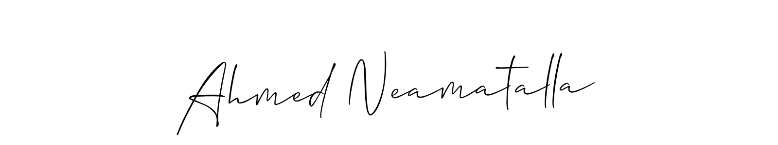 Make a beautiful signature design for name Ahmed Neamatalla. Use this online signature maker to create a handwritten signature for free. Ahmed Neamatalla signature style 2 images and pictures png