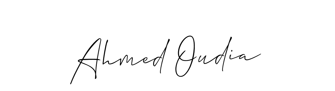 if you are searching for the best signature style for your name Ahmed Oudia. so please give up your signature search. here we have designed multiple signature styles  using Allison_Script. Ahmed Oudia signature style 2 images and pictures png