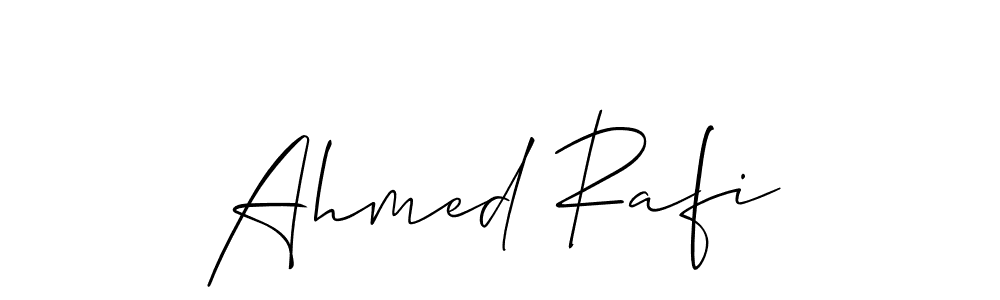 Also we have Ahmed Rafi name is the best signature style. Create professional handwritten signature collection using Allison_Script autograph style. Ahmed Rafi signature style 2 images and pictures png