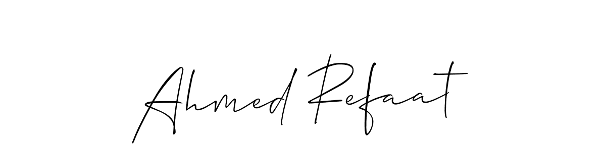 You can use this online signature creator to create a handwritten signature for the name Ahmed Refaat. This is the best online autograph maker. Ahmed Refaat signature style 2 images and pictures png