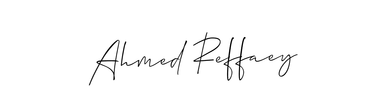 Design your own signature with our free online signature maker. With this signature software, you can create a handwritten (Allison_Script) signature for name Ahmed Reffaey. Ahmed Reffaey signature style 2 images and pictures png