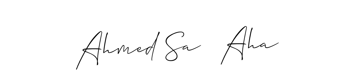 Ahmed Sa   Aha stylish signature style. Best Handwritten Sign (Allison_Script) for my name. Handwritten Signature Collection Ideas for my name Ahmed Sa   Aha. Ahmed Sa   Aha signature style 2 images and pictures png