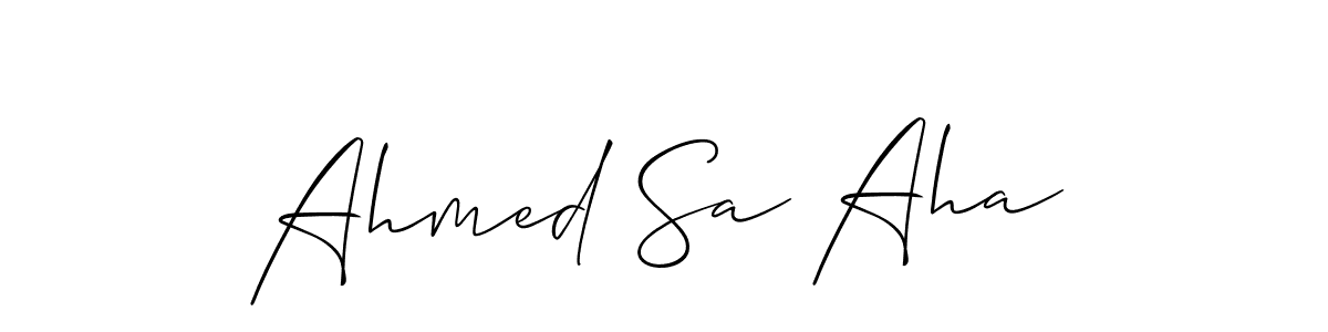 This is the best signature style for the Ahmed Sa Aha name. Also you like these signature font (Allison_Script). Mix name signature. Ahmed Sa Aha signature style 2 images and pictures png