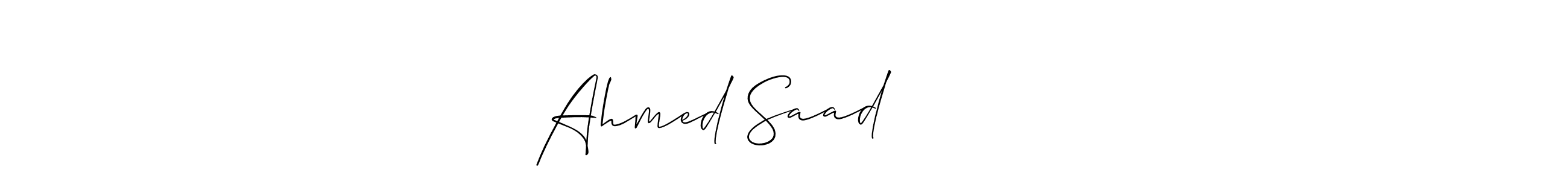 Also we have Ahmed Saad احمد سعد name is the best signature style. Create professional handwritten signature collection using Allison_Script autograph style. Ahmed Saad احمد سعد signature style 2 images and pictures png