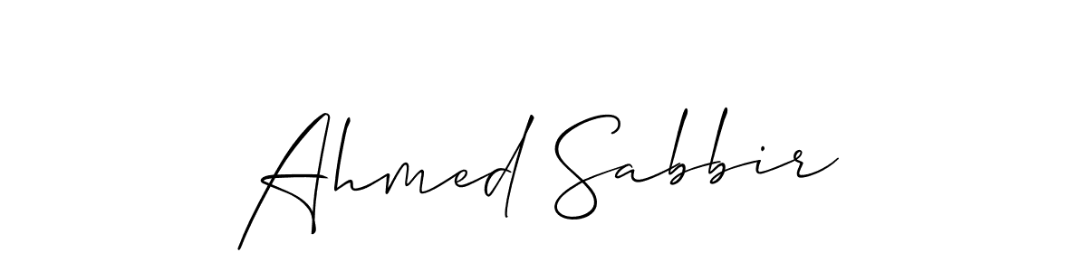 Ahmed Sabbir stylish signature style. Best Handwritten Sign (Allison_Script) for my name. Handwritten Signature Collection Ideas for my name Ahmed Sabbir. Ahmed Sabbir signature style 2 images and pictures png