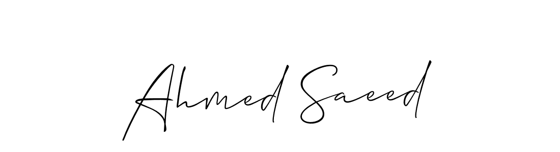 Best and Professional Signature Style for Ahmed Saeed. Allison_Script Best Signature Style Collection. Ahmed Saeed signature style 2 images and pictures png