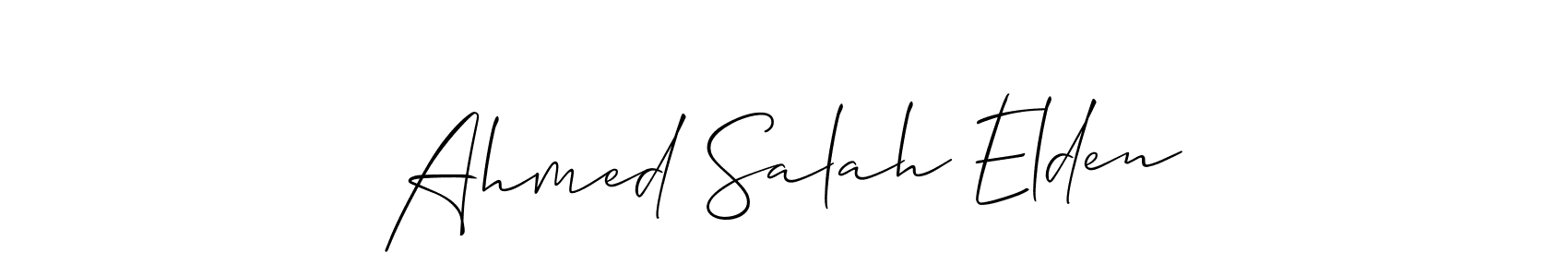 Similarly Allison_Script is the best handwritten signature design. Signature creator online .You can use it as an online autograph creator for name Ahmed Salah Elden. Ahmed Salah Elden signature style 2 images and pictures png