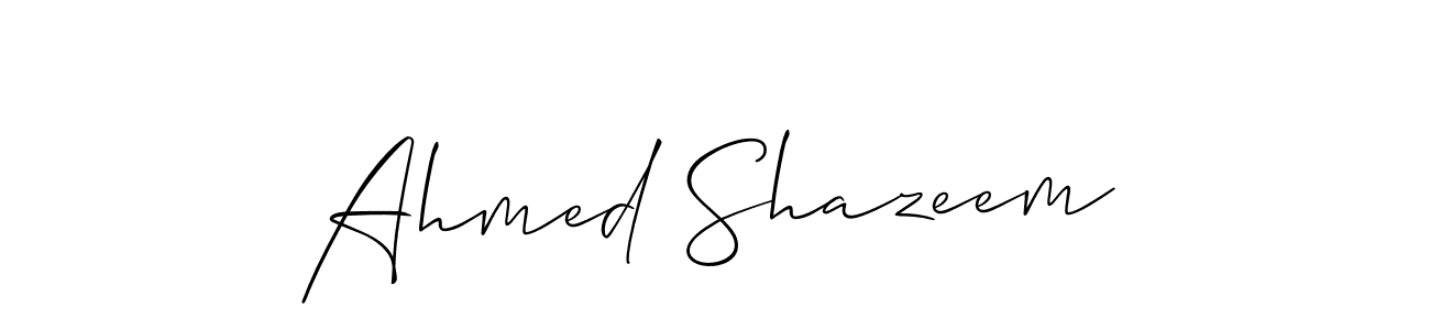 The best way (Allison_Script) to make a short signature is to pick only two or three words in your name. The name Ahmed Shazeem include a total of six letters. For converting this name. Ahmed Shazeem signature style 2 images and pictures png